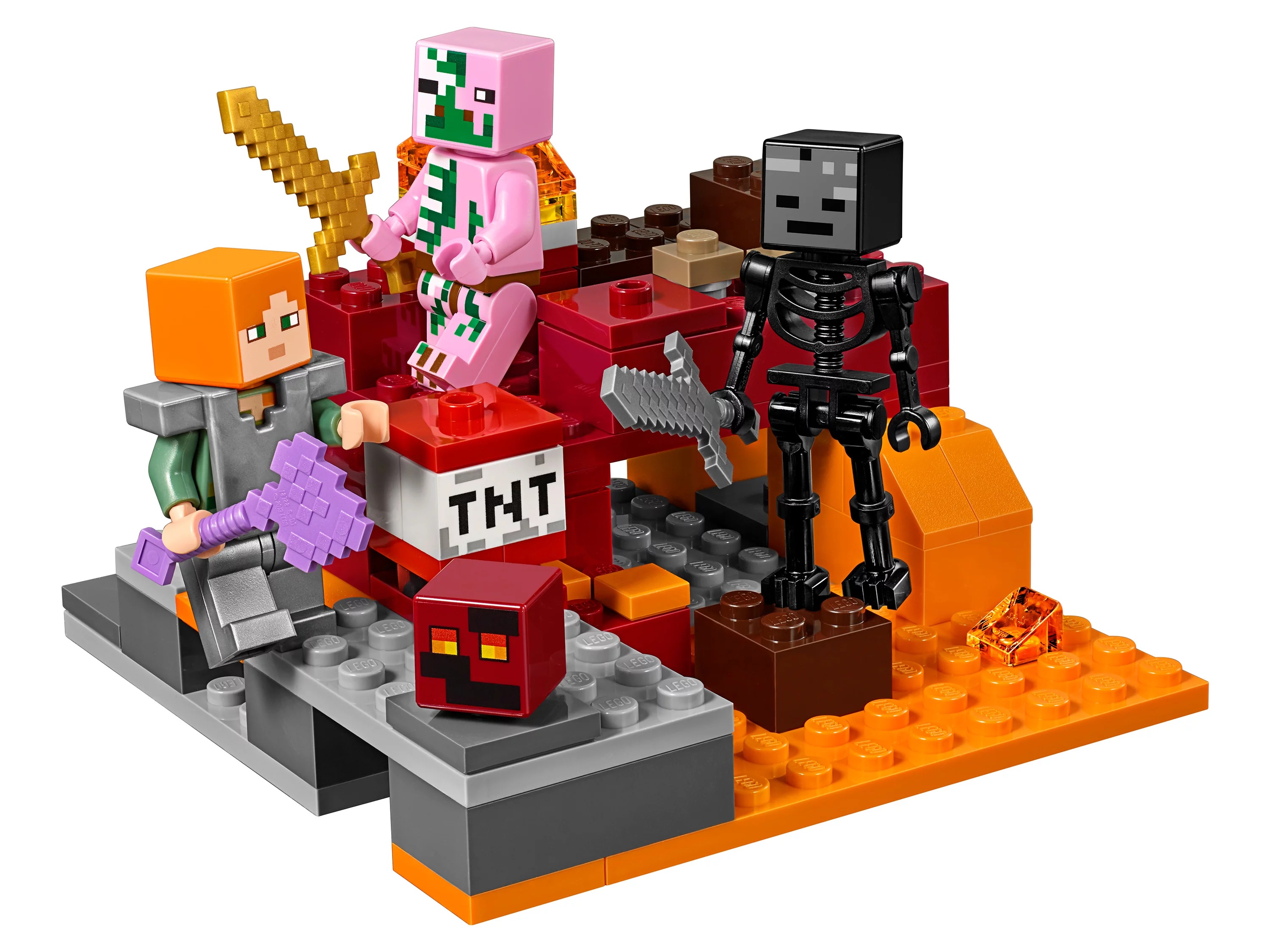 Конструктор LEGO Minecraft 21139 Бой в Подземелье.