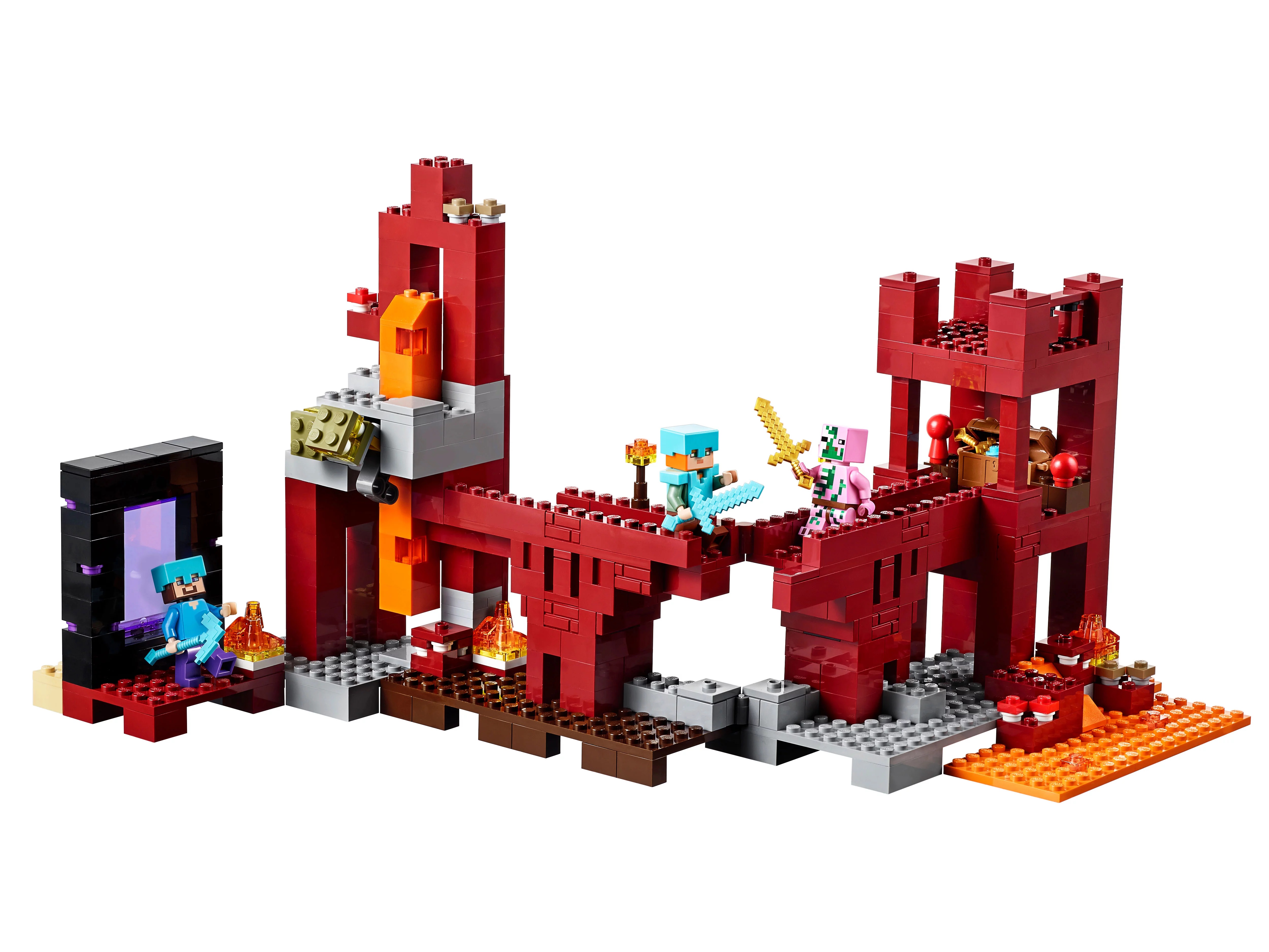 Конструктор LEGO Minecraft 21122 Подземная Крепость — купить в Москве ...