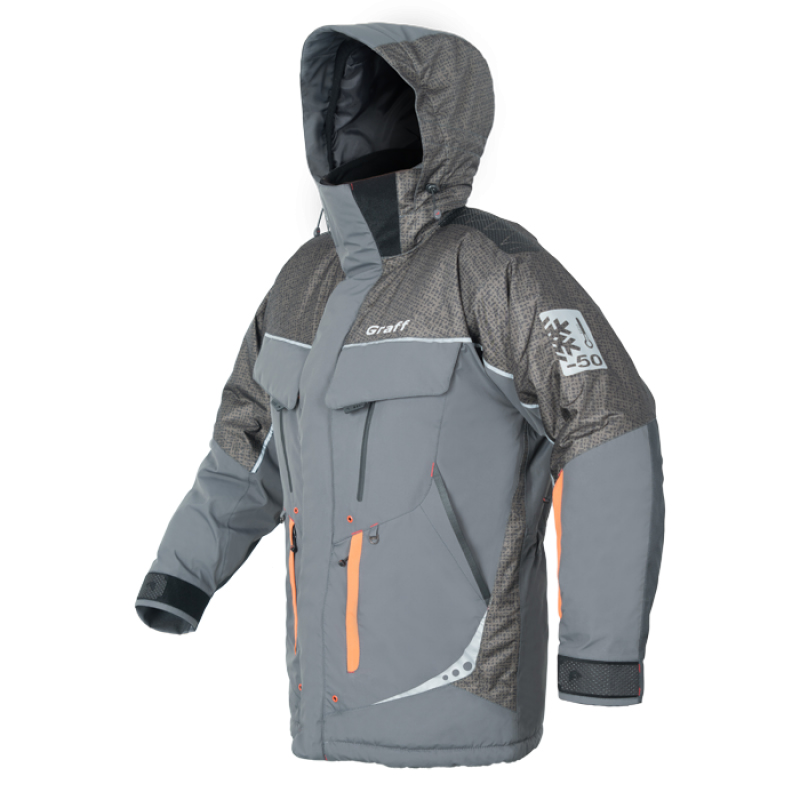 Зимний костюм для рыбалки Graff 217-О-В Warmguard (BRATEX, серый) Поплавок- купить в Москве по доступной цене